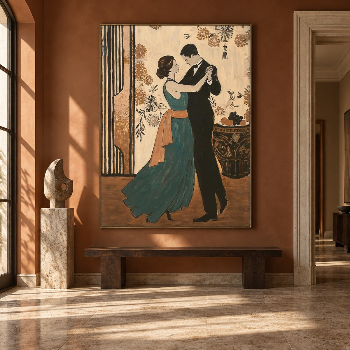 Our Last Tango Tonight - interior setting 8 - expressive contemporary art painting