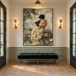 Pages Beside the Water - interior setting 5 - expressive contemporary art painting
