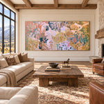 Petal Color Orchestra - interior setting 5 - expressive contemporary art painting