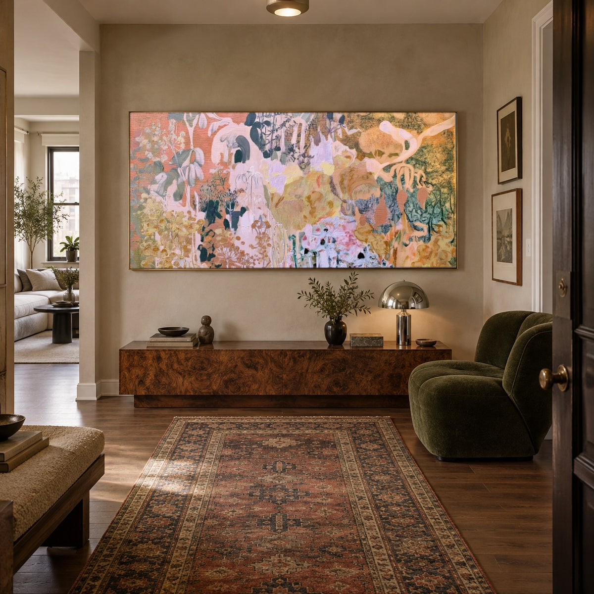 Petal Color Orchestra - interior setting 6 - expressive contemporary art painting