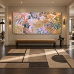 Petal Color Orchestra - interior setting 8 - expressive contemporary art painting