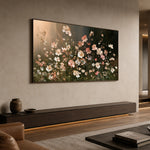 Petals After Sundown - oblique view - expressive contemporary art painting