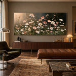 Petals After Sundown - interior setting 7 - expressive contemporary art painting