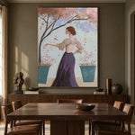 Petals on Her Sleeve - interior setting 6 - expressive contemporary art painting