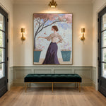 Petals on Her Sleeve - interior setting 7 - expressive contemporary art painting