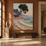 Pine Over Pastel Tides - interior setting 8 - expressive contemporary art painting