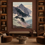 Ridges Above Drifting Mist - interior setting 7 - expressive contemporary art painting