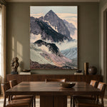 Ridges Above Drifting Mist - interior setting 8 - expressive contemporary art painting