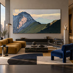 Ridges Before Daybreak - interior setting 3 - expressive contemporary art painting
