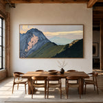 Ridges Before Daybreak - interior setting 7 - expressive contemporary art painting