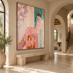 Rosewater Afternoon - oblique view - expressive contemporary art painting
