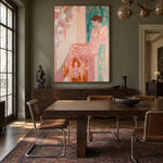 Rosewater Afternoon - interior setting 6 - expressive contemporary art painting