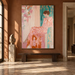 Rosewater Afternoon - interior setting 8 - expressive contemporary art painting
