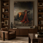 Rust Velvet Companion - front-view living-room hero - expressive contemporary art painting