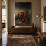 Rust Velvet Companion - interior setting 7 - expressive contemporary art painting