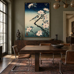 Songbird in Pale Bloom - interior setting 5 - expressive contemporary art painting