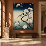 Songbird in Pale Bloom - interior setting 7 - expressive contemporary art painting