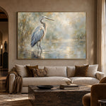 Stillness Beside the Water - front view hero - expressive contemporary art painting