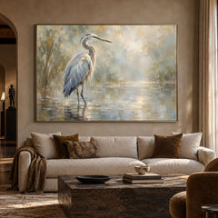 Stillness Beside the Water - front view hero - expressive contemporary art painting
