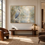 Stillness Beside the Water - interior setting 08 - expressive contemporary art painting