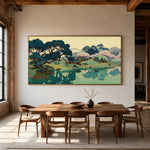 Stillwater Blossom Shore - interior setting 8 - expressive contemporary art painting
