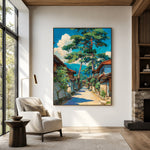 Sunshine Along Pine Street - interior setting 4 - expressive contemporary art painting