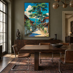 Sunshine Along Pine Street - interior setting 8 - expressive contemporary art painting