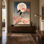 Swallows Beneath Blossom Moon - interior setting 6 - expressive contemporary art painting