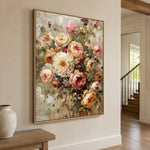 The Garden Comes Home - oblique view - expressive contemporary art painting