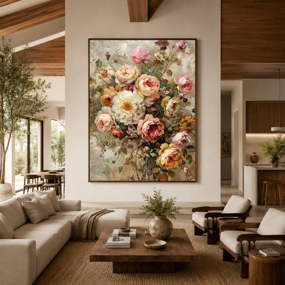The Garden Comes Home - interior setting 3 - expressive contemporary art painting