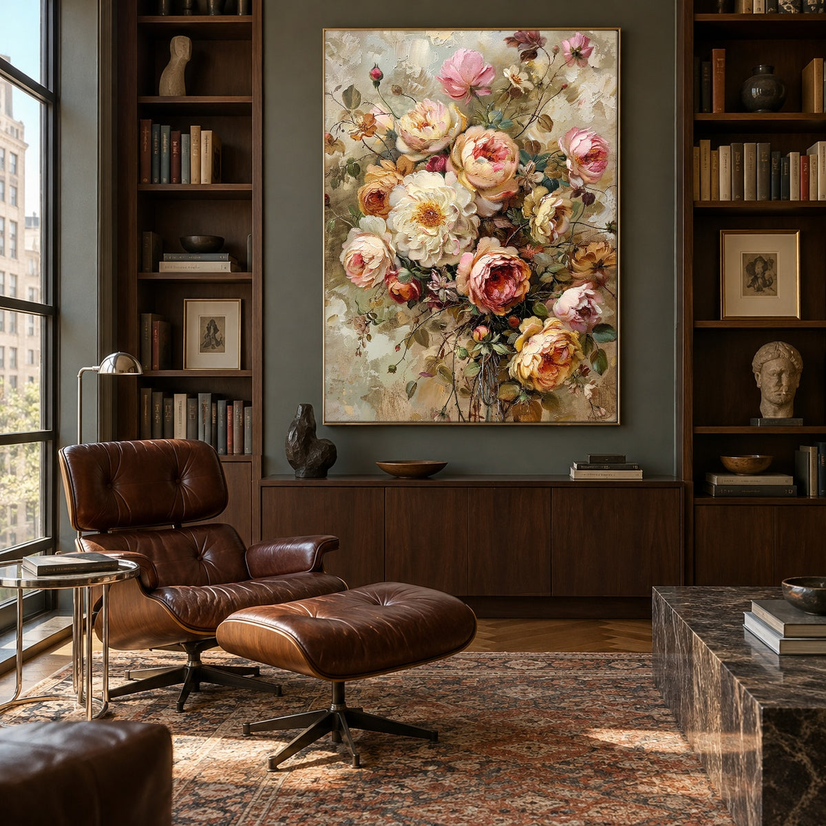 The Garden Comes Home - interior setting 4 - expressive contemporary art painting