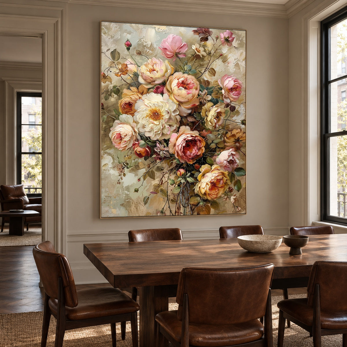 The Garden Comes Home - interior setting 7 - expressive contemporary art painting
