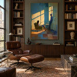 The Light Between Us - interior setting 3 - expressive contemporary art painting