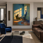 The Light Between Us - interior setting 8 - expressive contemporary art painting