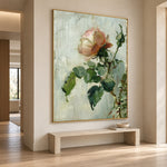 The Quiet Rose - interior setting 7 - expressive contemporary art painting