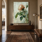 The Quiet Rose - interior setting 8 - expressive contemporary art painting