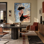 The Unspoken Turn - interior setting 6 - expressive contemporary art painting