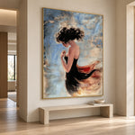 The Unspoken Turn - interior setting 8 - expressive contemporary art painting