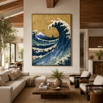 The Wave Holds Sky - interior setting 3 - expressive contemporary art painting
