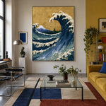 The Wave Holds Sky - interior setting 4 - expressive contemporary art painting