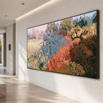 The Wild Garden Path - oblique view - expressive contemporary art painting