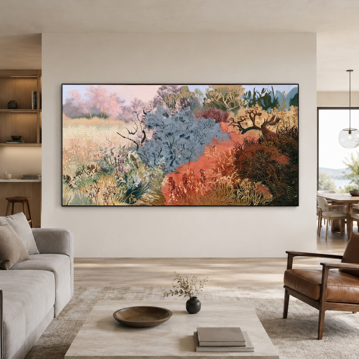 The Wild Garden Path - interior setting 4 - expressive contemporary art painting