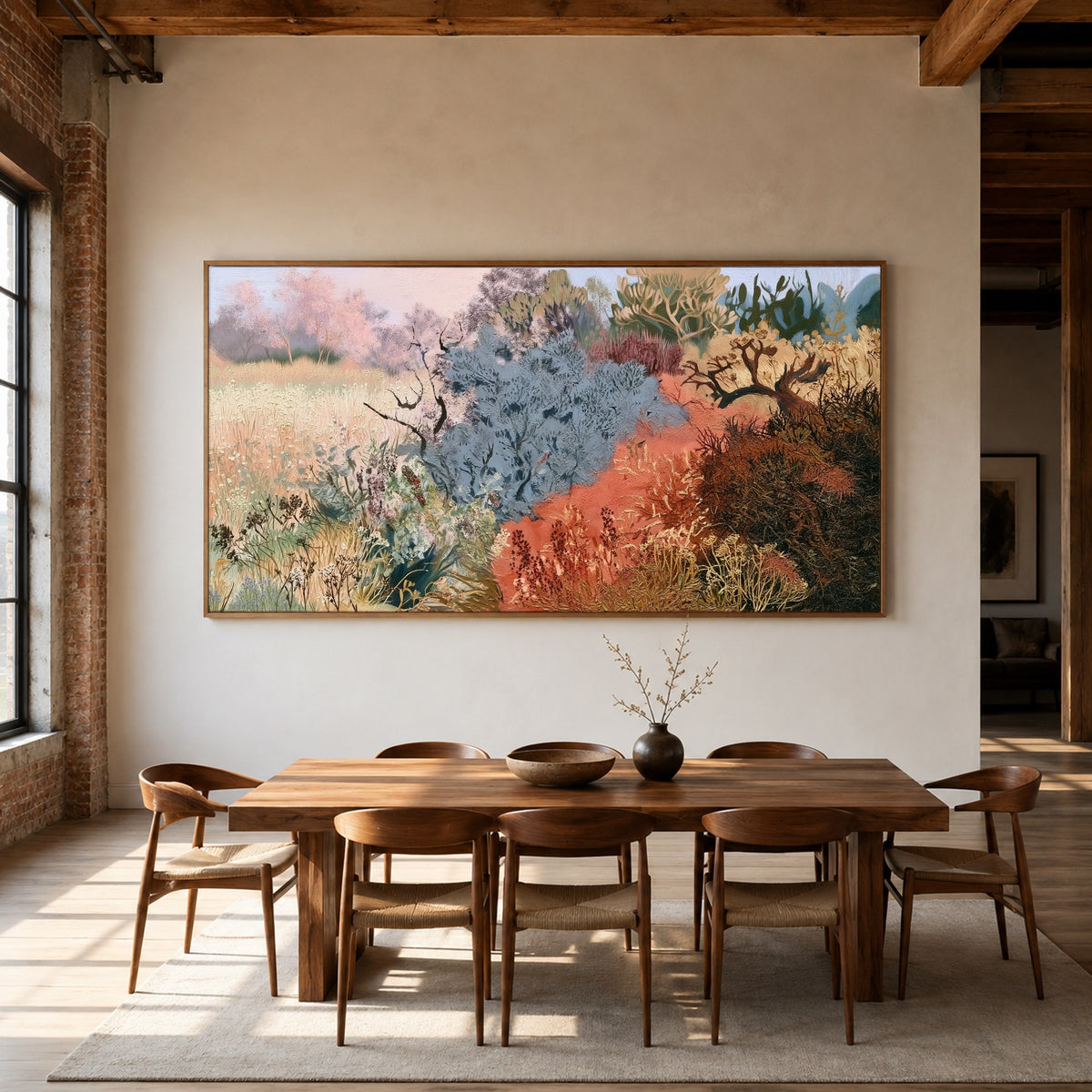 The Wild Garden Path - interior setting 6 - expressive contemporary art painting