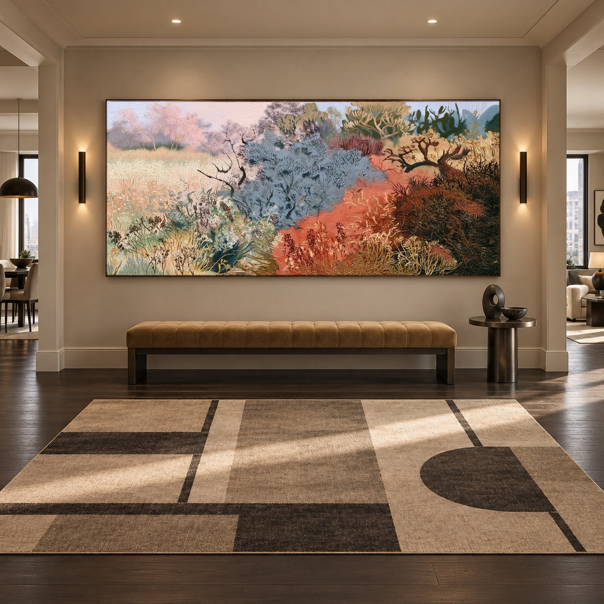 The Wild Garden Path - interior setting 8 - expressive contemporary art painting