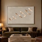 Together Across Soft Skies - front view hero - expressive contemporary art painting