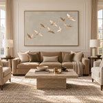 Together Across Soft Skies - interior setting 04 - expressive contemporary art painting