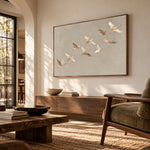 Together Across Soft Skies - interior setting 08 - expressive contemporary art painting