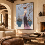 Under Garden Branches - interior setting 5 - expressive contemporary art painting