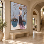 Under Garden Branches - interior setting 6 - expressive contemporary art painting