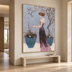 Under Garden Branches - interior setting 8 - expressive contemporary art painting